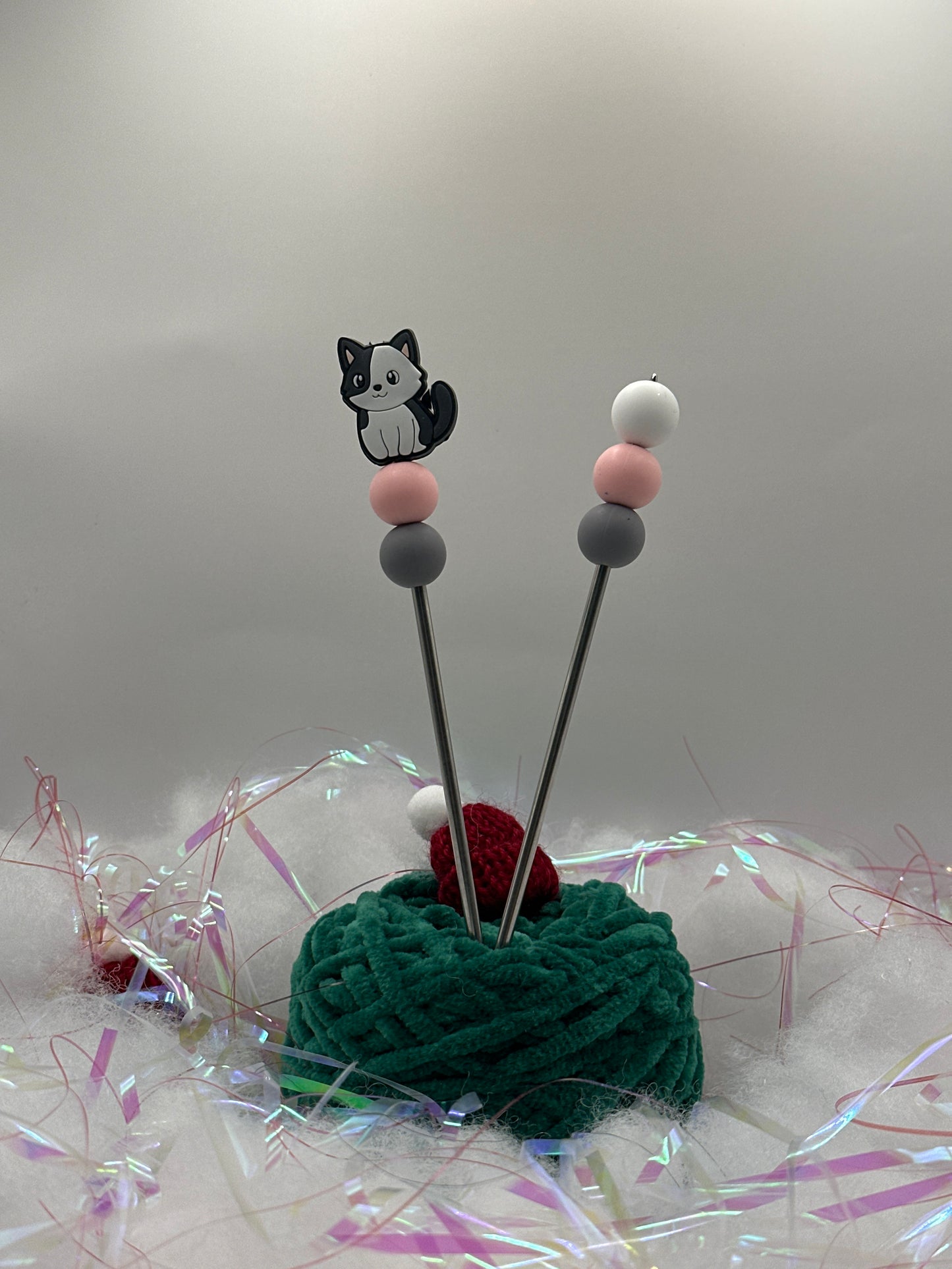 Grau Weiße Kitty Ami-Stick