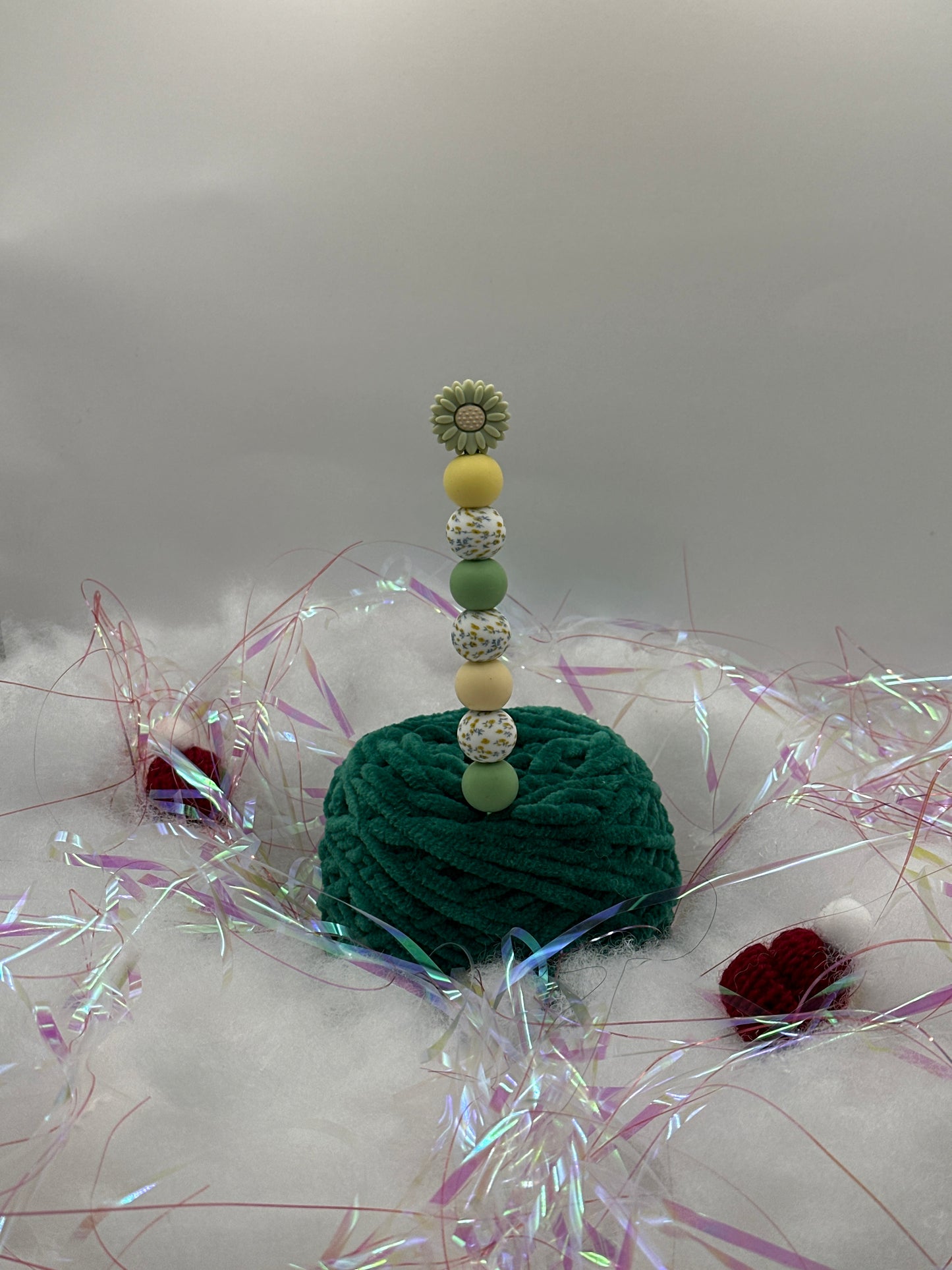 Häkelnadel 4,0mm Blume Grün