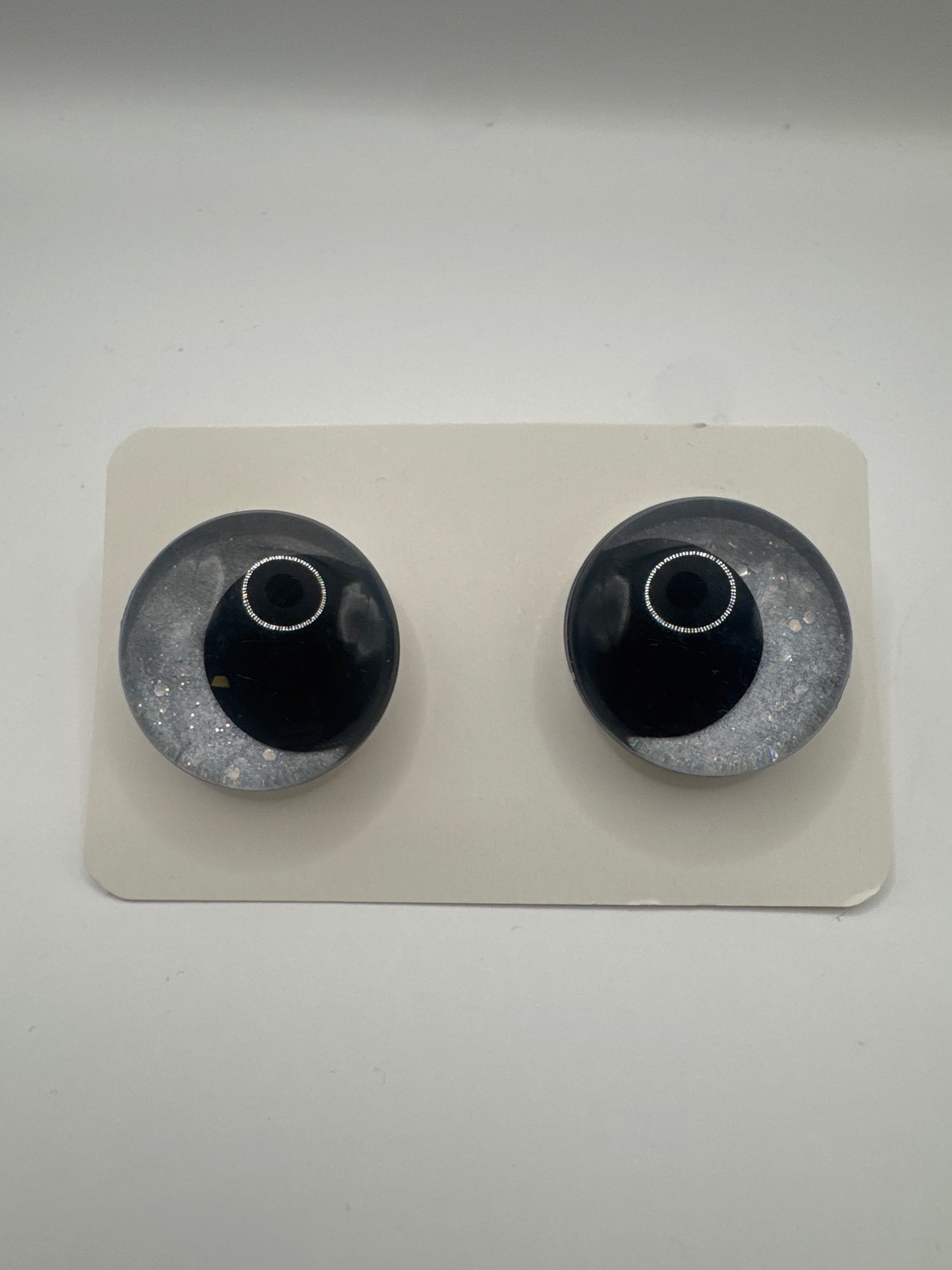 Silber Glitzer Augen 30mm