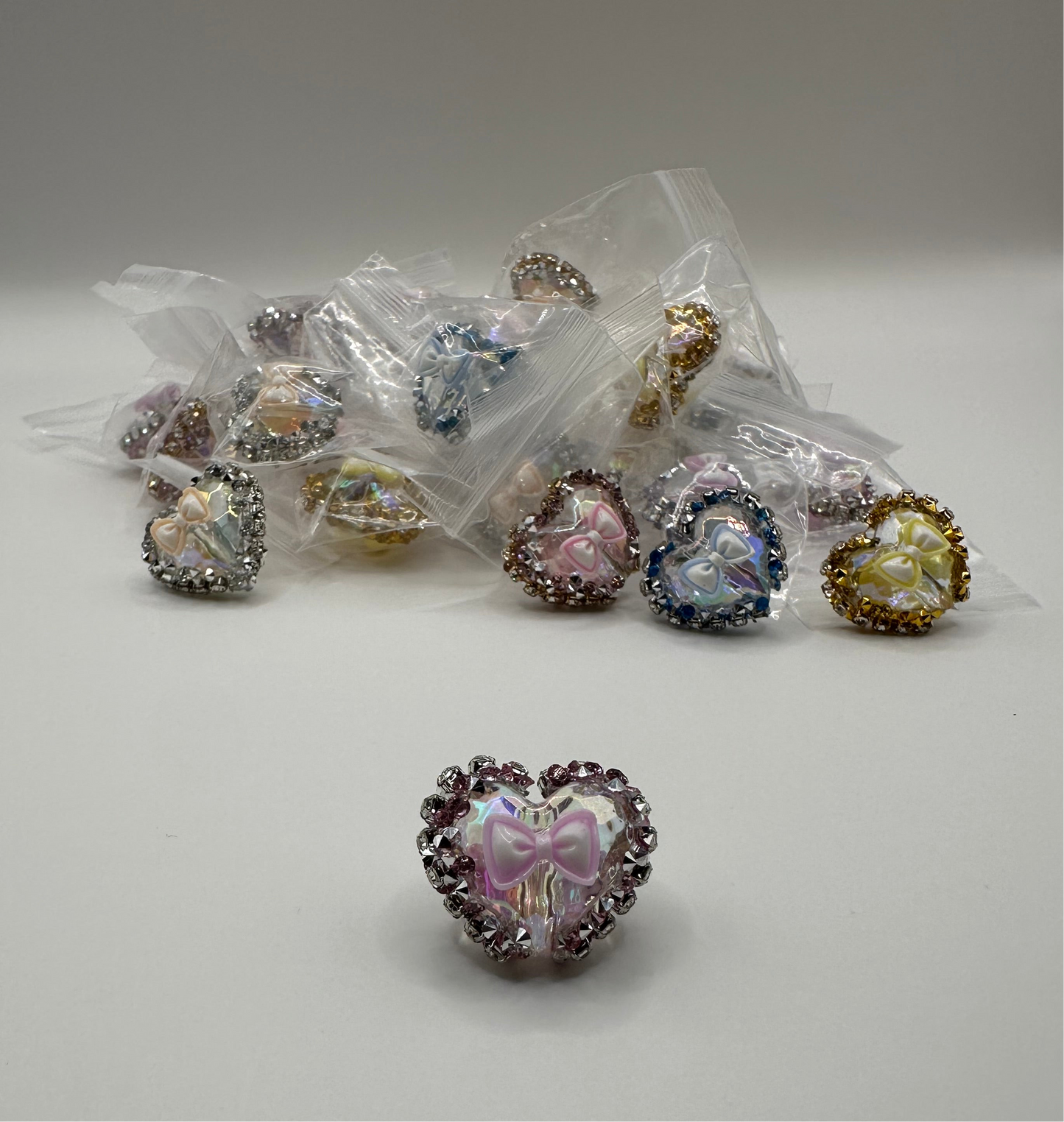 Mini Herz-Schleifen Perle