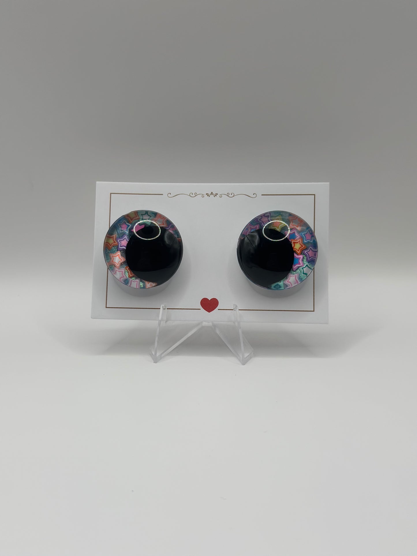 Bastelaugen mit Muster 30mm