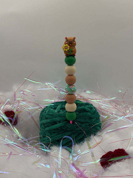 Häkelnadel 4,5mm Capybara Blume