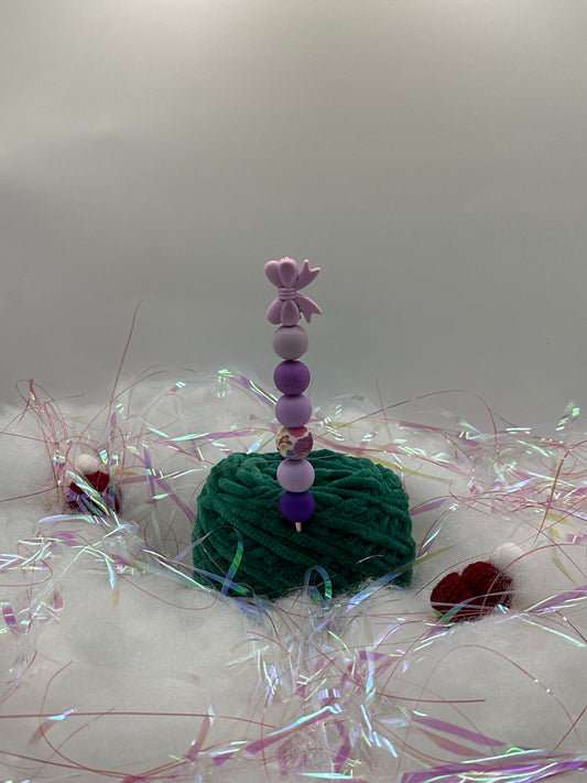 Häkelnadel 3,5mm Schleife lila