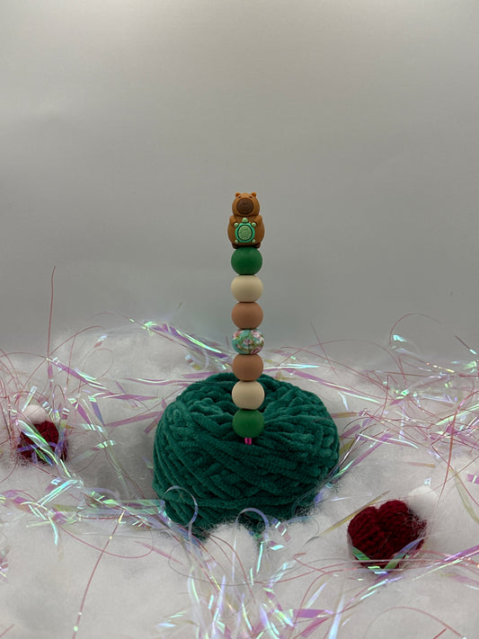 Häkelnadel 4,5mm Capybara mit Schildi