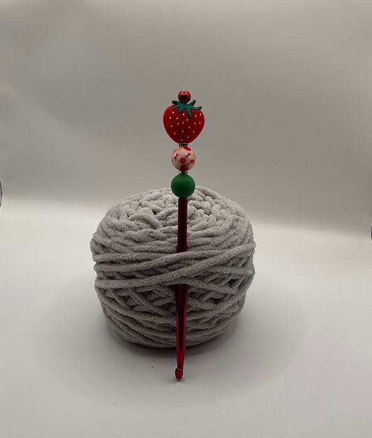 Erdbeere Häkelnadel