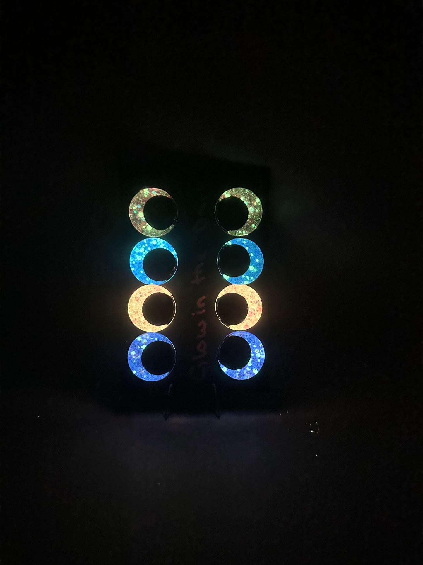 Glow in the dark Augen 4er Set 30mm
