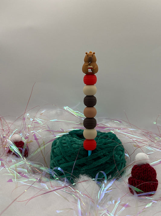 Häkelnadel 5,0mm Capybara Coffee