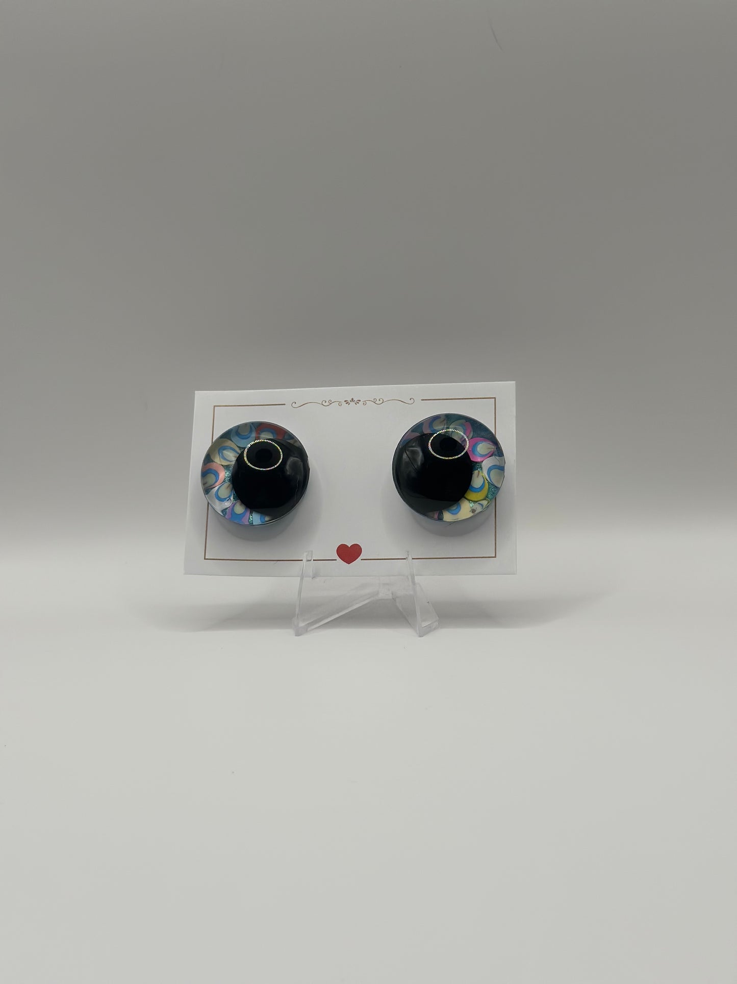 Bastelaugen mit Muster 30mm