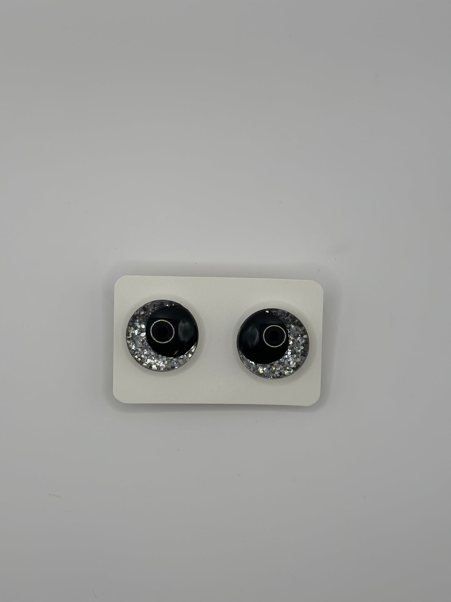 Silber Glitzer Augen 30mm
