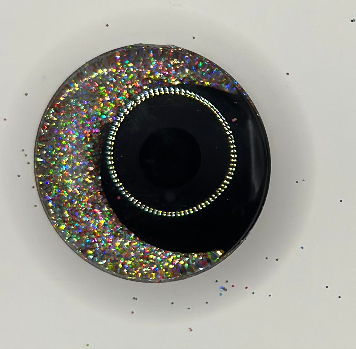 Buntes Glitzer Augen 25mm