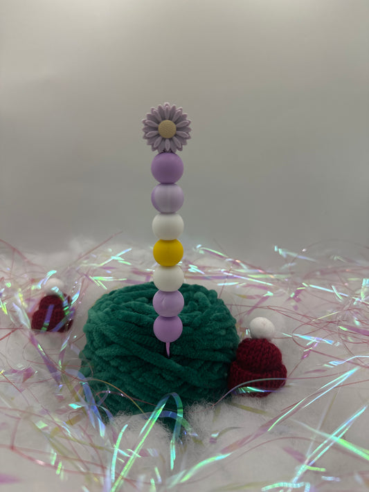 Häkelnadel 3,0mm Blume Lila