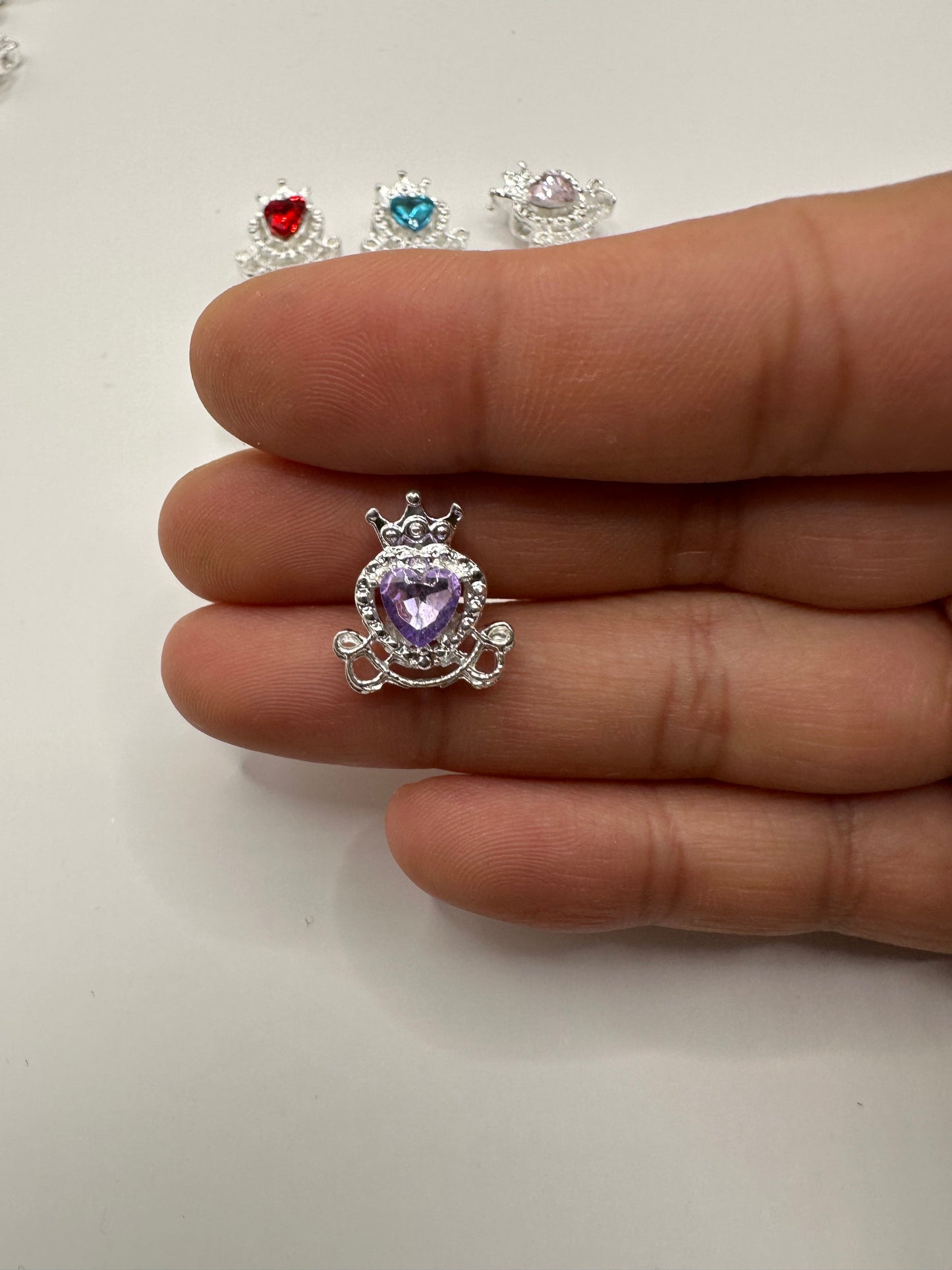 Krone mit Herz Perle