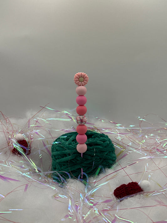 Häkelnadel 3,0mm Blume Pink