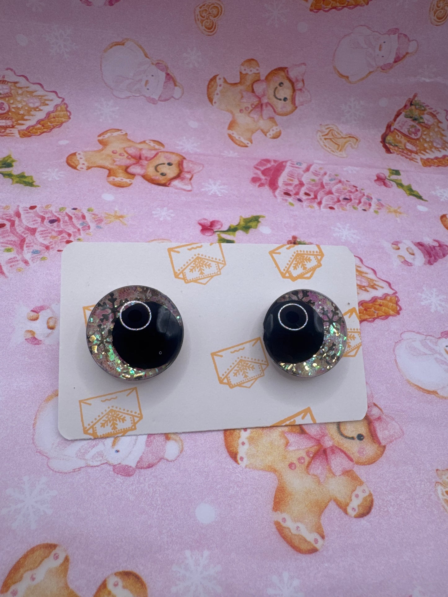 Golden pink Christmas sicherheitsaugen 25mm