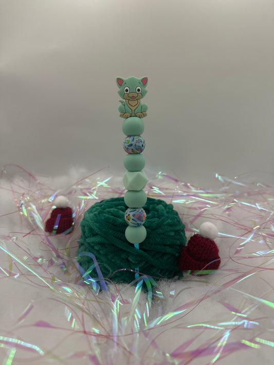 Häkelnadel 4,0mm Katze Türkis