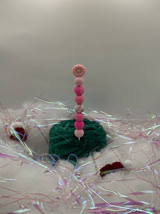 Häkelnadel 3,5mm Blume pink