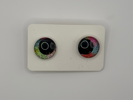 Glitzer Regenbogen Augen