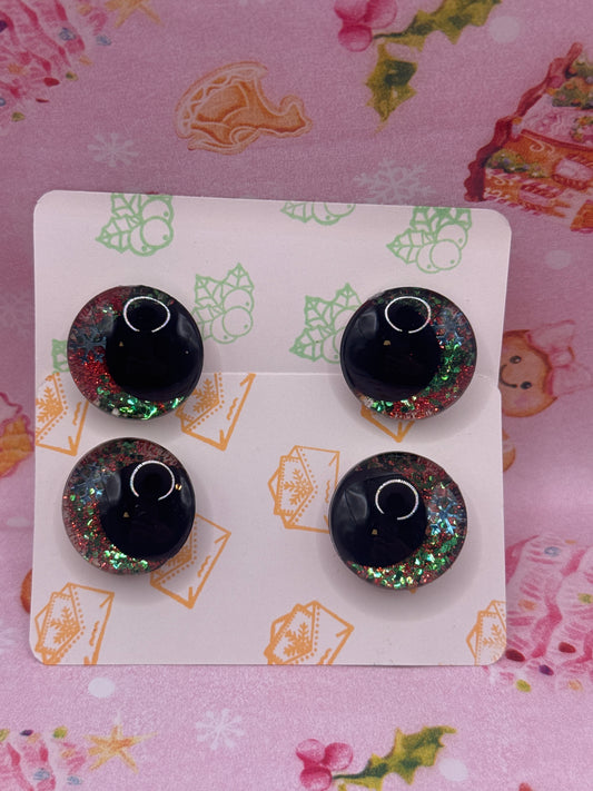 Christmas snow Sicherheitsaugen 25mm