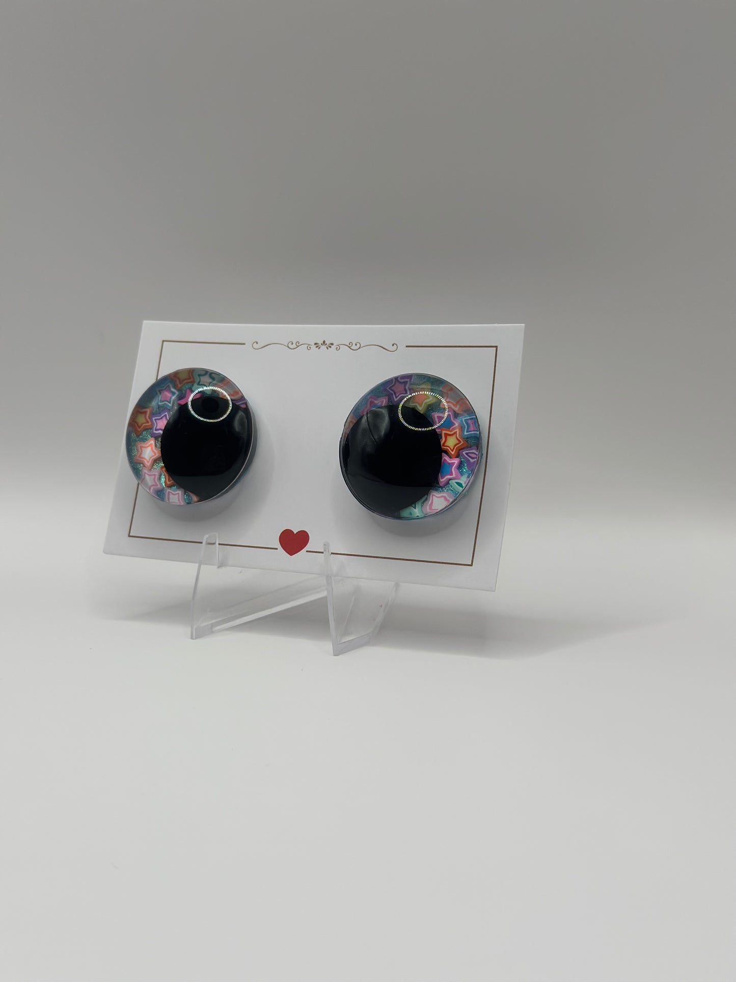 Bastelaugen mit Muster 30mm