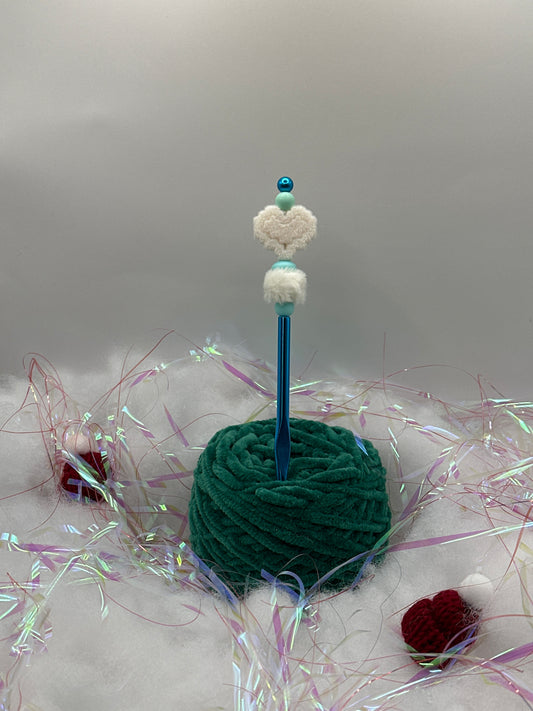 Häkelnadel mit Verlängerung 6,0mm Herz Flausch