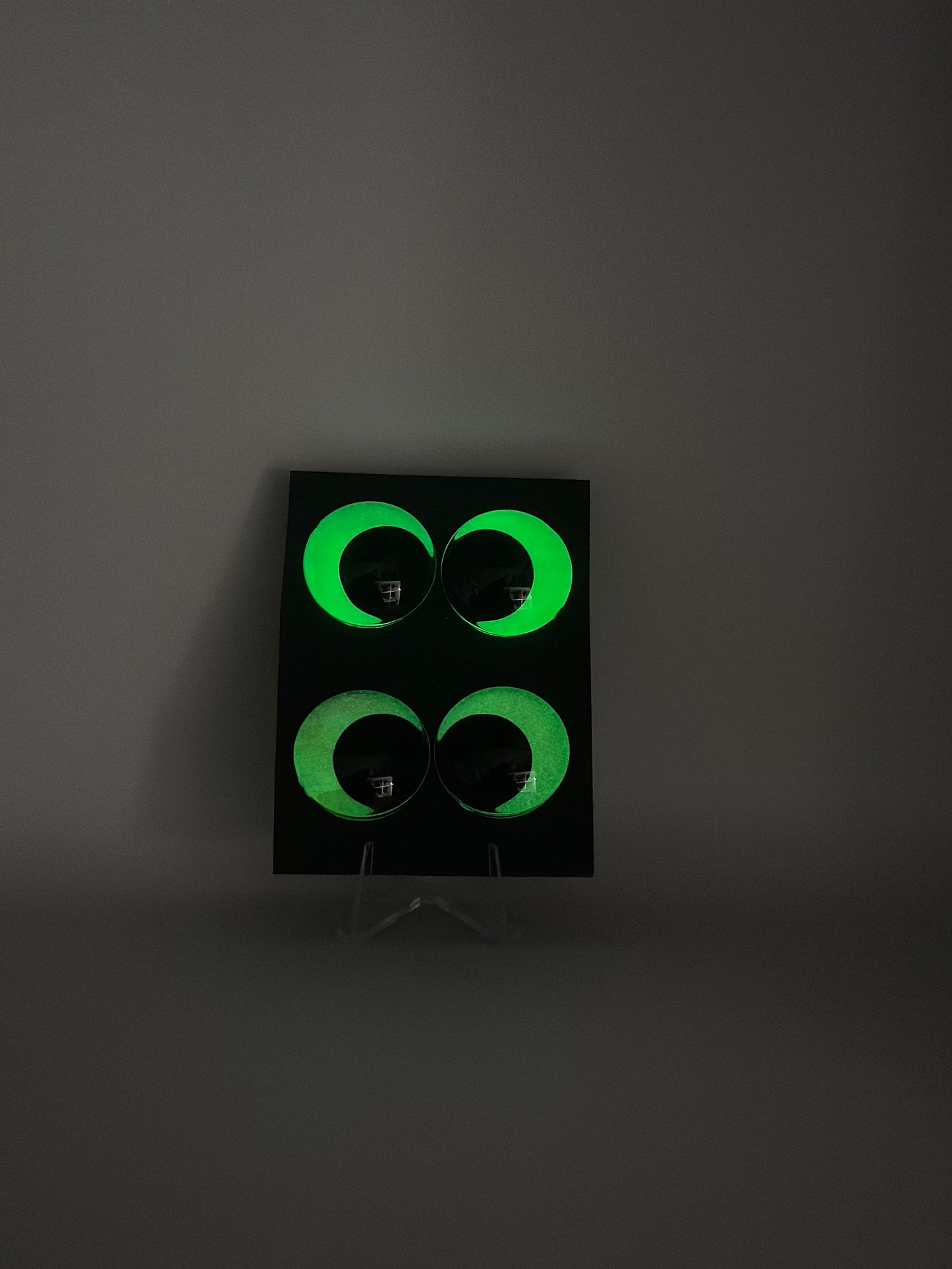 Glow in the dark Augen 2er Set 30mm