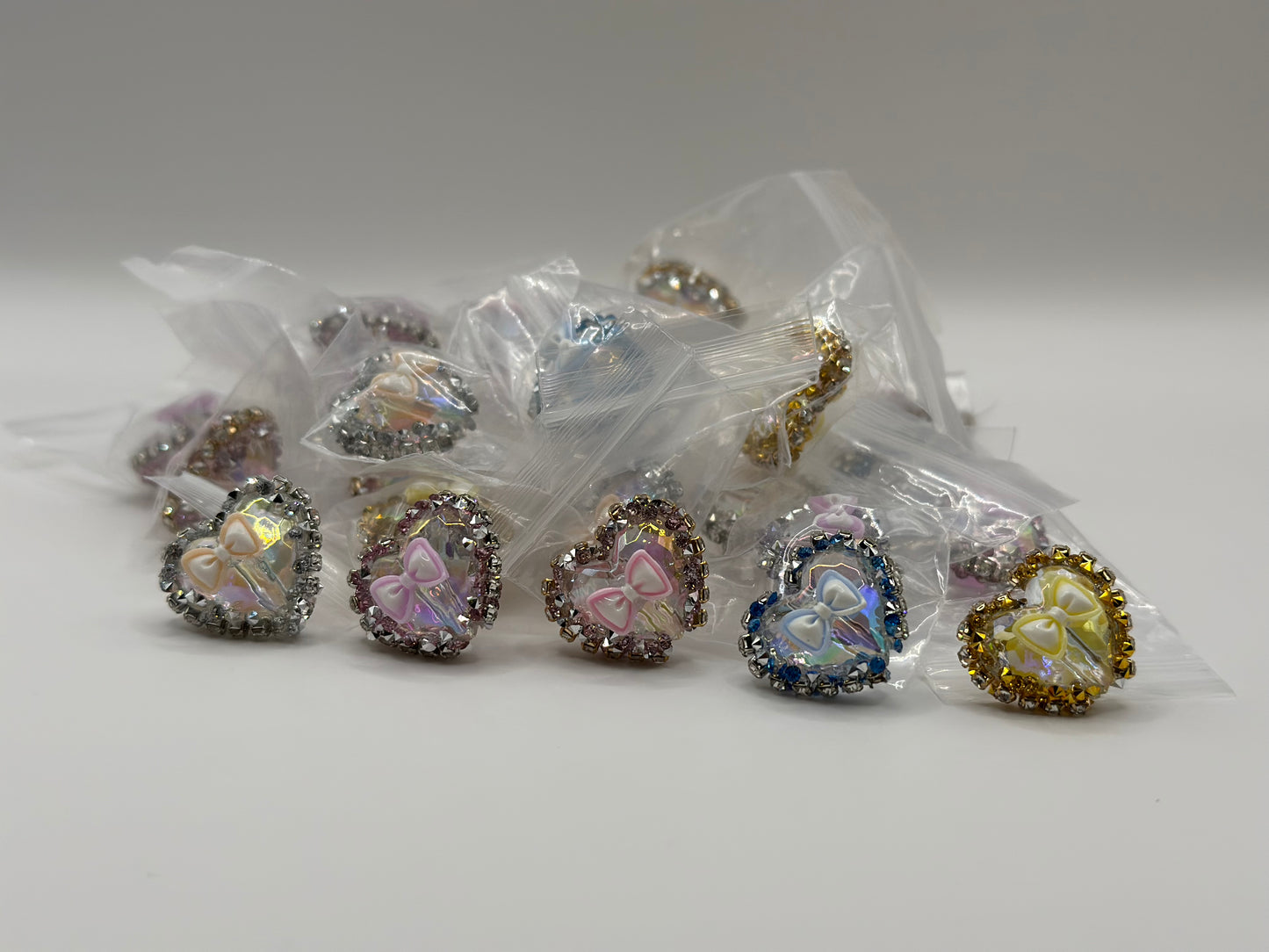 Mini Herz-Schleifen Perle