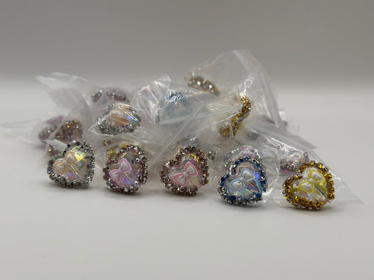 Mini Herz-Schleifen Perle